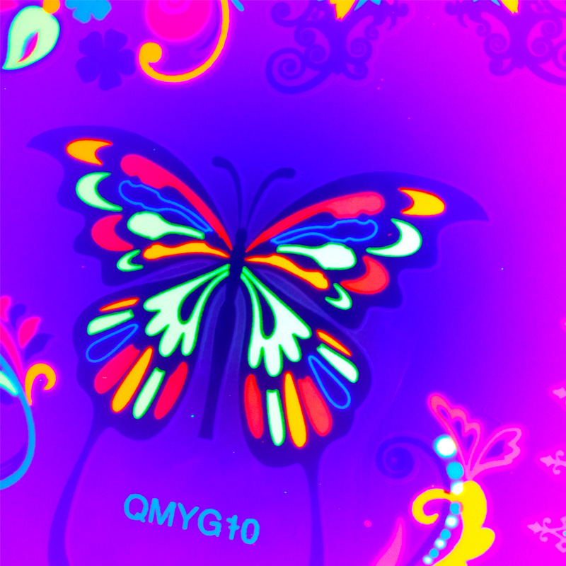 Tatuajes Temporales Faciales de Mariposa 3D de Papel Impermeable Fluorescente para Cara y Festivales image 4