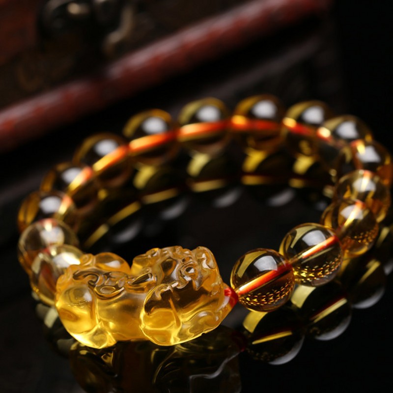 Wholesale Brazilian Citrine Bracelet Men's and Women's Jewelry Gift National Style Crystal Gift Jewelry