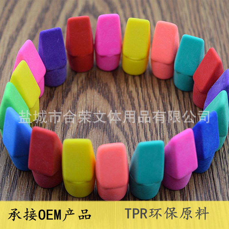 lápiz de bala borradora de cuchillo tipo cabeza de cuchillo borradora de bala moldeada por inyección al por mayor