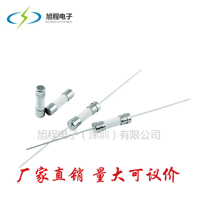 供应5*20慢断陶瓷管保险丝 旭程5H无脚保险丝 T8H T10H250V CQC