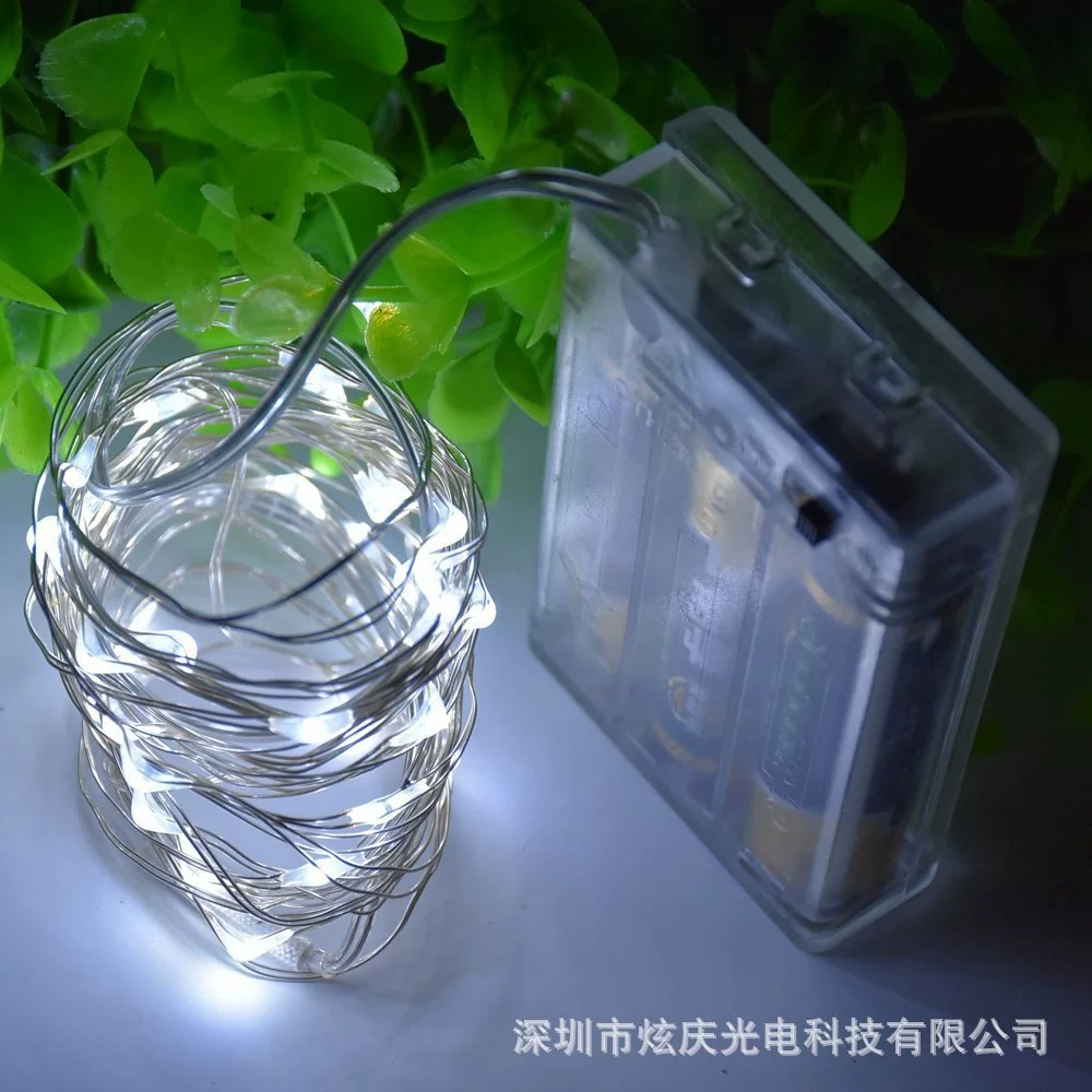 3AA медный струнный свет батареи свет батарейного отсека медный струнный свет на складе светодиодные Рождественские огни пакет