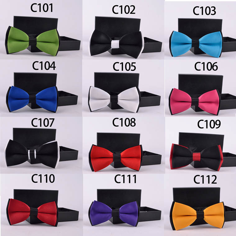 casual solid color fashionable bow tie with bow
