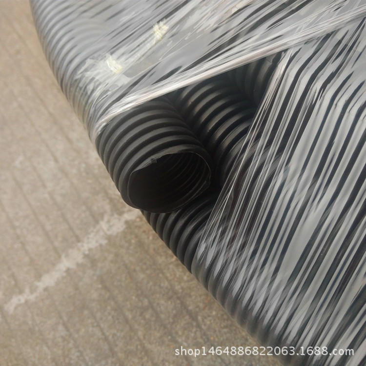 15.8黑色PE穿线管 塑料波纹管 电线保护管