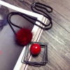 Universal decorations, long necklace, sweater, accessory, demi-season pendant, Japanese and Korean