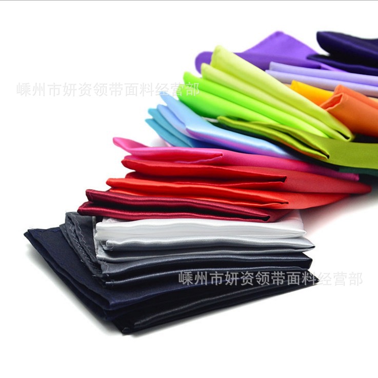 Banquete de boda de los hombres traje formal vestido de bolsillo toalla pañuelo pequeña bufanda cuadrada Toalla de pecho negro rojo azul verde color sólido