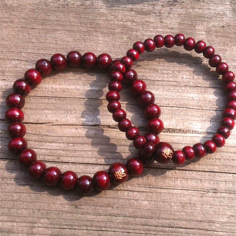 Браслет из бусин оптом 6 мм бусины сандалового дерева четки 2 магазина подарок браслет сандаловое дерево бусины нить