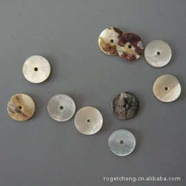天然环保单孔马氏贝  贝壳装饰扣 真贝纽扣
