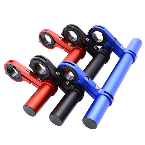 Bicycle multifunctional extension rack, computer, car light, double pole bracket clip, bicycle accessories, flashlight bracket