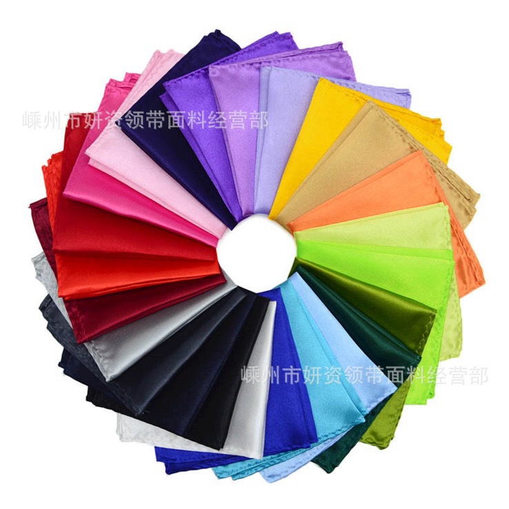 Banquete de boda de los hombres traje formal vestido de bolsillo toalla pañuelo pequeña bufanda cuadrada Toalla de pecho negro rojo azul verde color sólido