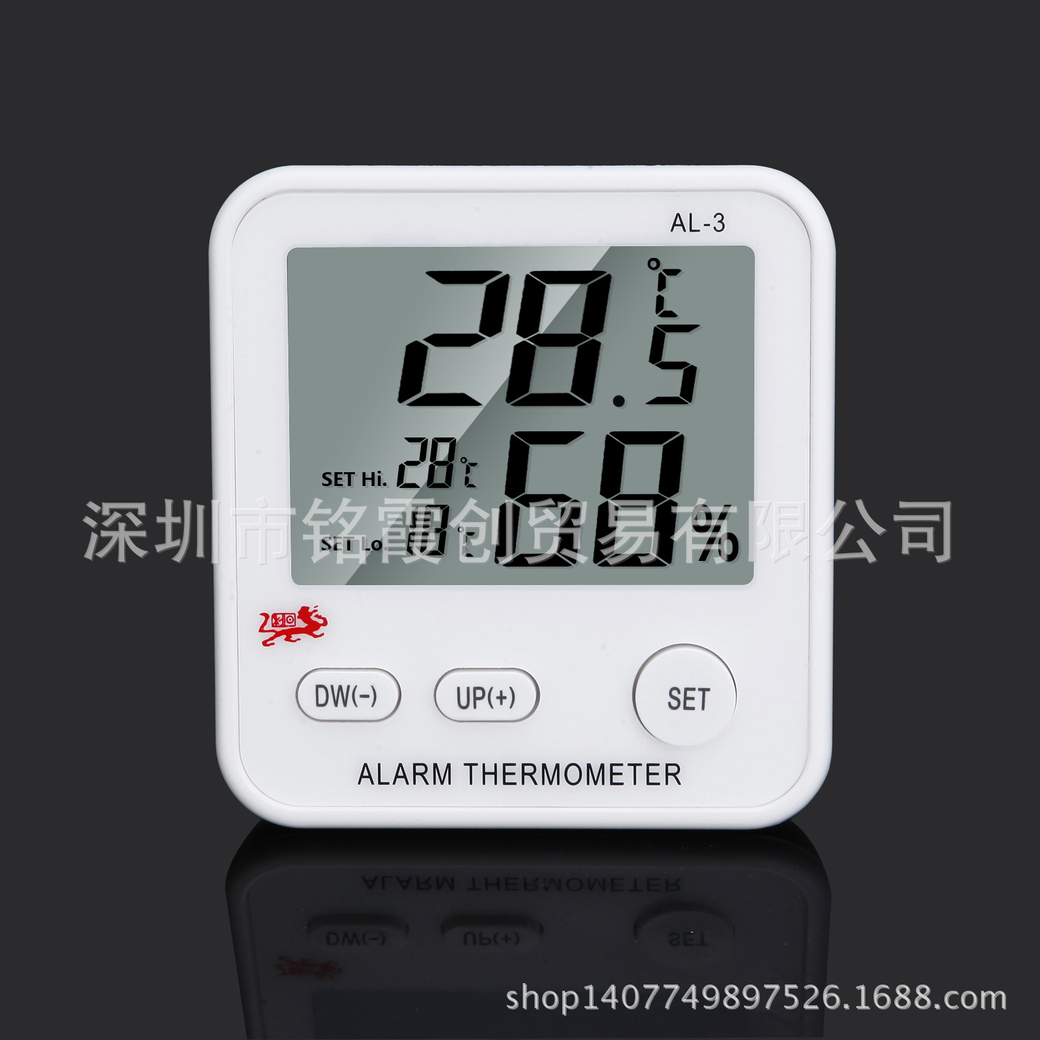 新品AL-3温度计报警器，温湿度报警器家用仓库温度计报警器