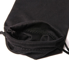 Knitting sunglasses bag, black handbag, knitting bag with logo, three packs of needle, two packs of sunglasses bag