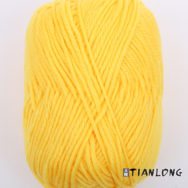 跨境现货腈纶毛线 DIY手工编织多色棉线团帽子围巾钩针线工厂直供