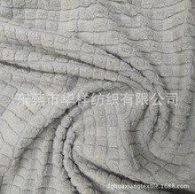 厂家批发 CVC抽针4*4起毛圈地裂布 龟裂布 棉摇粒布 厚毛巾面料