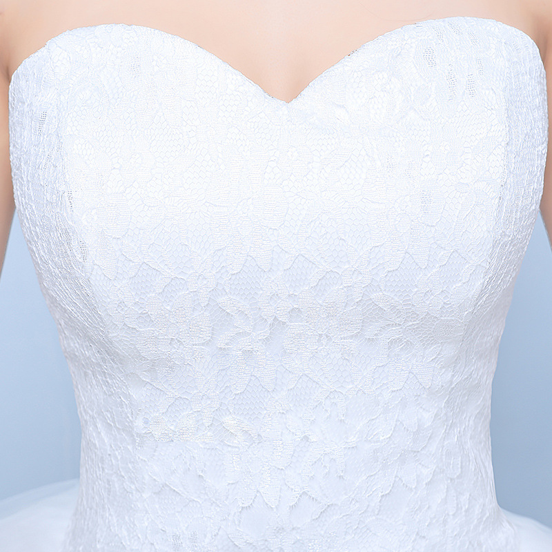 2025 New For Brides, Strapless, Floor-Length, Korean Style, Simple, Studio Slim Fit, Plus Size, Slimming, Knot Winter_ecoleips.com