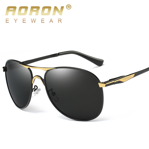 Cross-border new Aolong manufacturer men's polarized sunglasses color film polarized mirror sunglasses driving mirror 8722