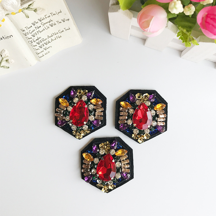 厂家新款个性彩钻开衫毛衣别针手工DIY饰品服装辅料袜子装饰贴