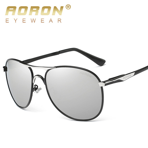 Cross-border new Aolong manufacturer men's polarized sunglasses color film polarized mirror sunglasses driving mirror 8722