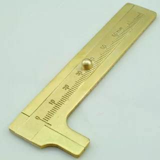 80mm纯铜迷你卡尺刻度精 测量翡翠玉石文玩珠宝核桃游标卡尺批发