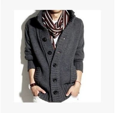 Korean-Style Demi-Season Knitted Cardigan Jacket, Women's, Button Front, Sizes M–XXXL