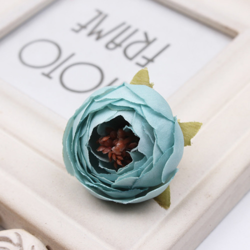 DIY handmade garland materials, simulated rose heads, European retro camellia buds, forest-style sugar box gift box accessories