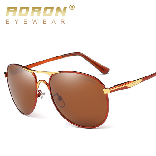 Cross-border new Aolong manufacturer men's polarized sunglasses color film polarized mirror sunglasses driving mirror 8722