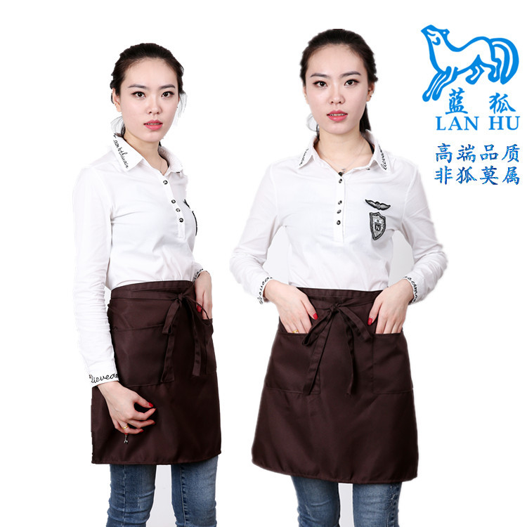 더블 포켓 스타일 방수 면 다크 브라운