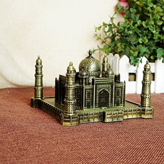Taj Mahal Model Indian Tourist Souvenir Metal Craft World Landmark Building Creative Home Decor Taj Mahal Size