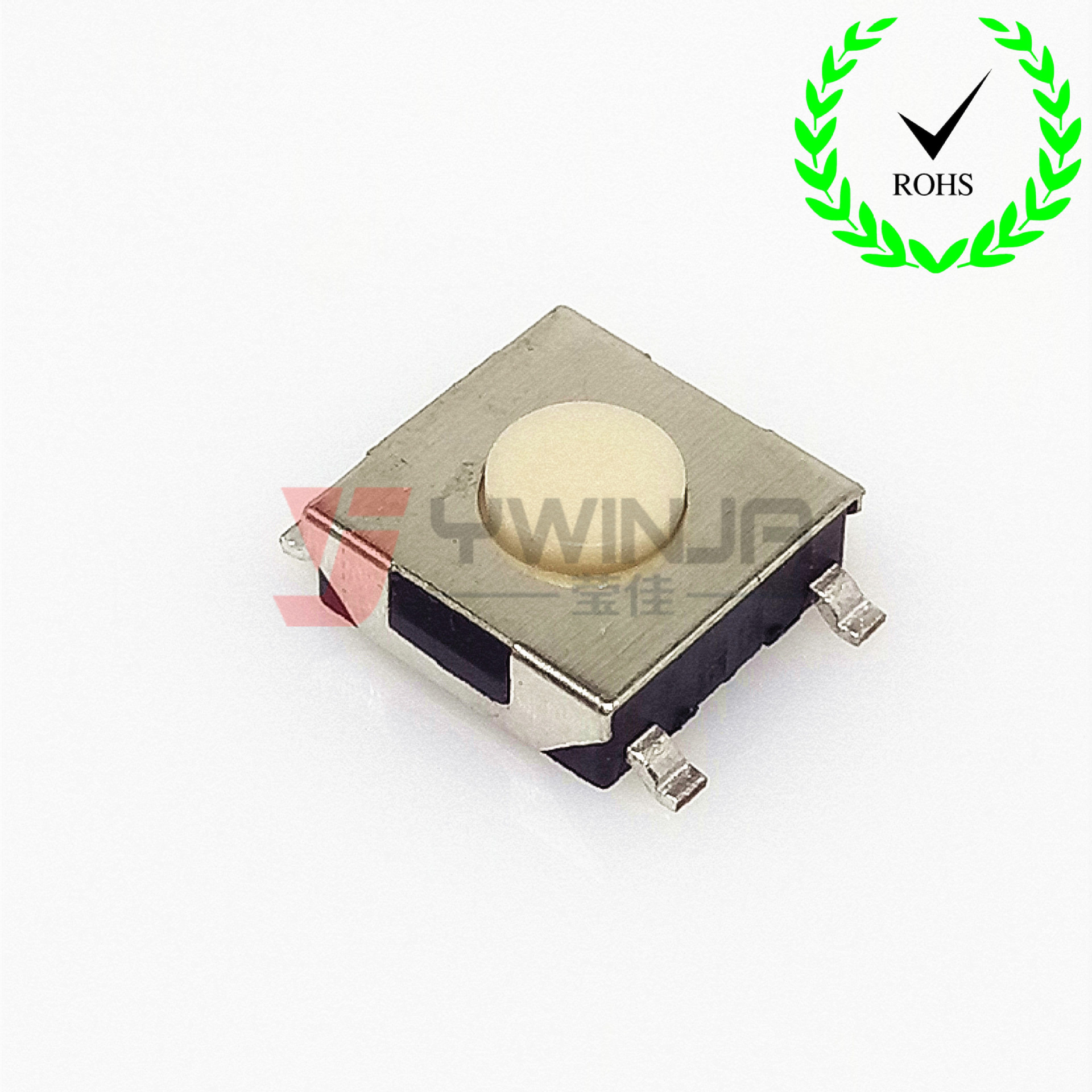 6.2*6.2*2.5贴片白柄轻触开关6.2*6.2*3.1贴片按键轻触开关switch