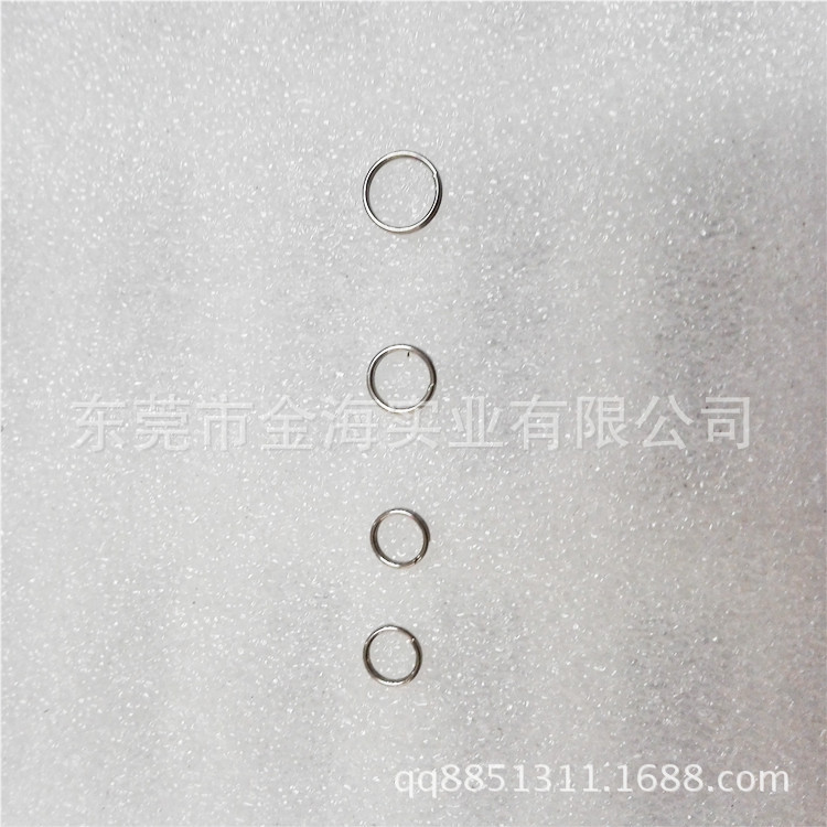 供应304不锈钢双圈 DIY饰品配件0.5/ 0.6/0.7线经6/7/8MM 连接圈