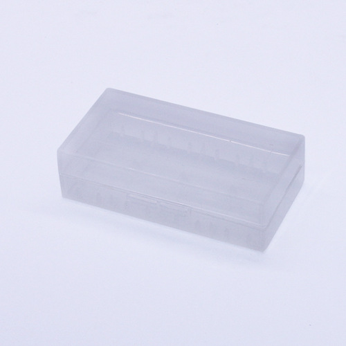 Double quantity 18650 battery box 2-piece 26650 storage box 3.7V rechargeable battery box transparent and environmentally friendly wholesale