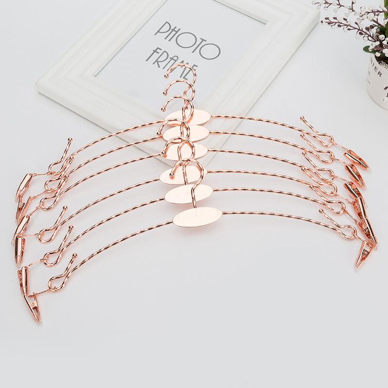 Factory direct metal inner hanger underwear clip underwear store bra clip underwear bra shorts underwear rack wholesale