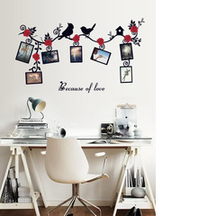 牆貼廠家批發新款照片牆相框樹臥室客廳可移除裝飾牆貼SK6025