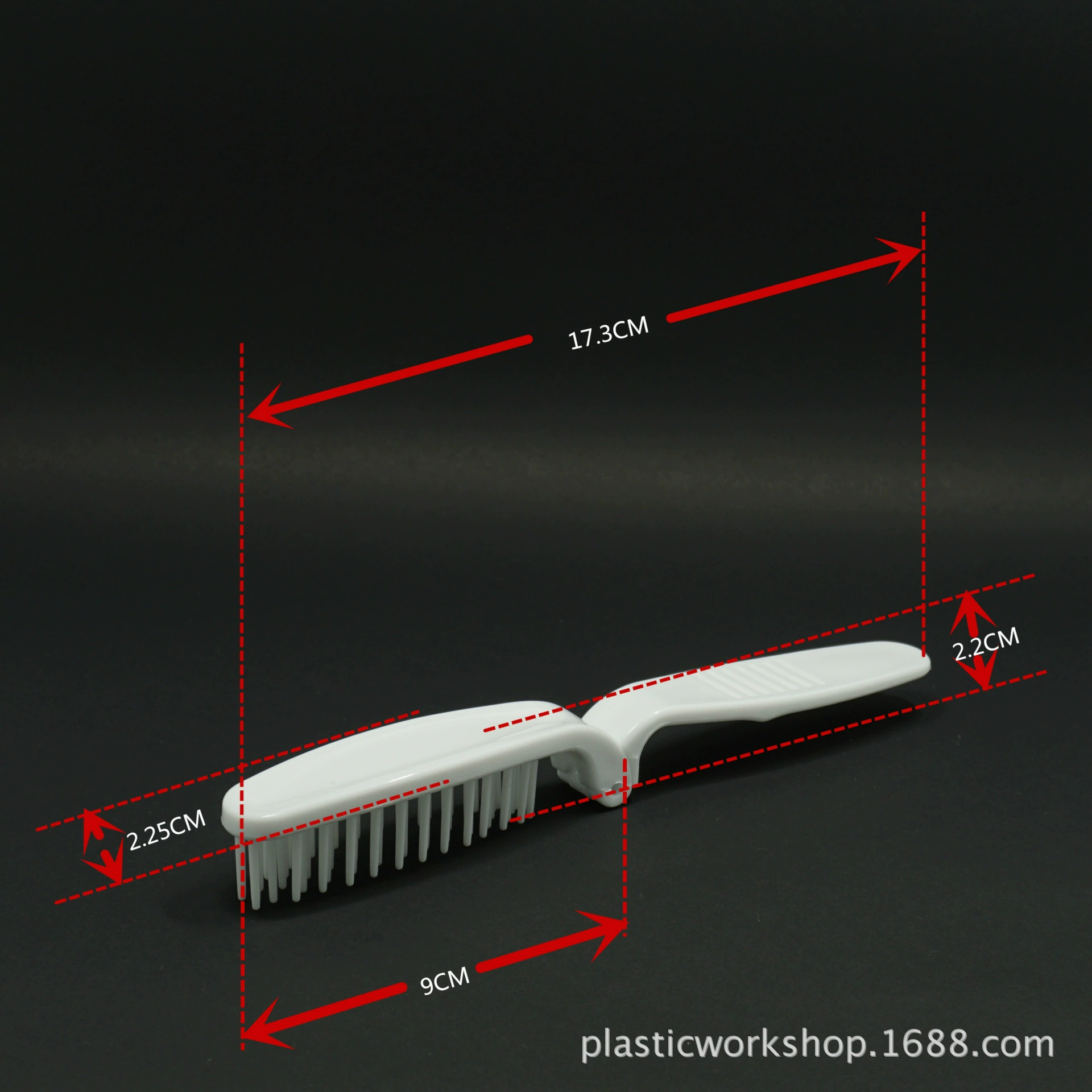 Japan Travel Hotel Одноразовая Складная Расческа Пластиковая широкая ручка Складная расческа Печать логотипа Гребень для волос Фабрика