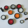 Plastic toy, transport, wheel, ecological rubber tires