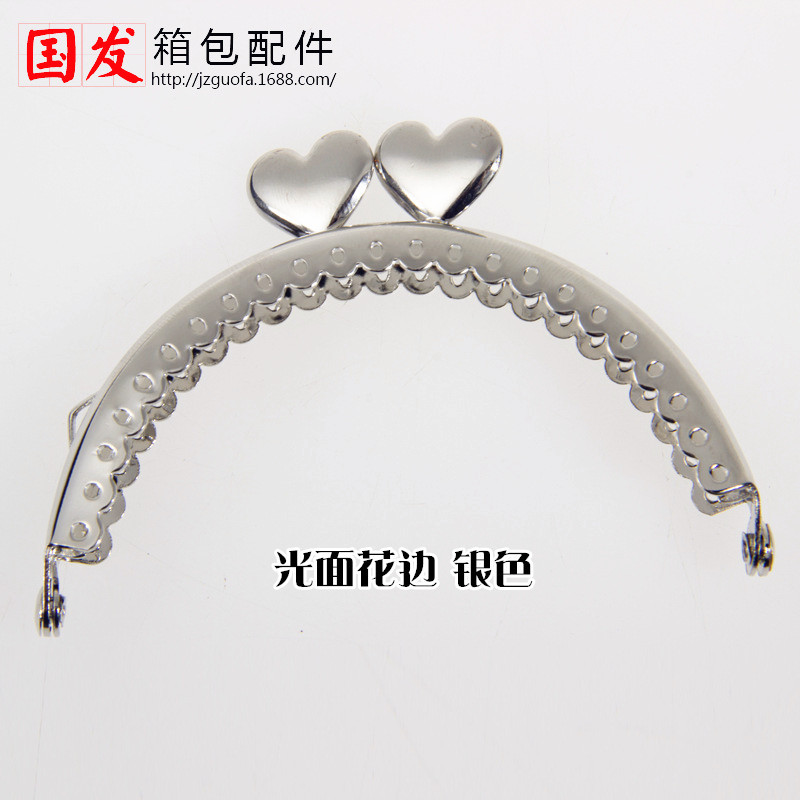 8,5 cm cabeza de corazón semicircular oro de bronce plata amor clásico oro de corazón