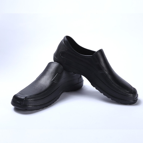 Wholesale EVA food hygiene boots, oil resistant, acid and alkali resistant, black white rain boots, short height rain boots, low-cut waterproof