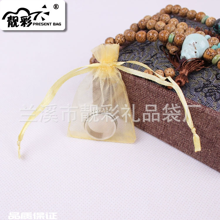 Производитель Lanxi на складе мешок Drawstring Органзы Жемчужная сетка мешок ювелирных изделий может быть установлен в различных размерах