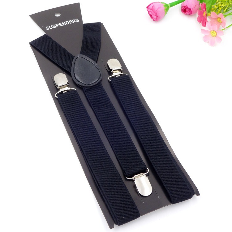 Factory wholesale candy color strap unisex adult sling multi-color optional 3 clips 2.5cm