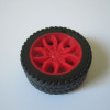 Plastic toy, transport, wheel, ecological rubber tires