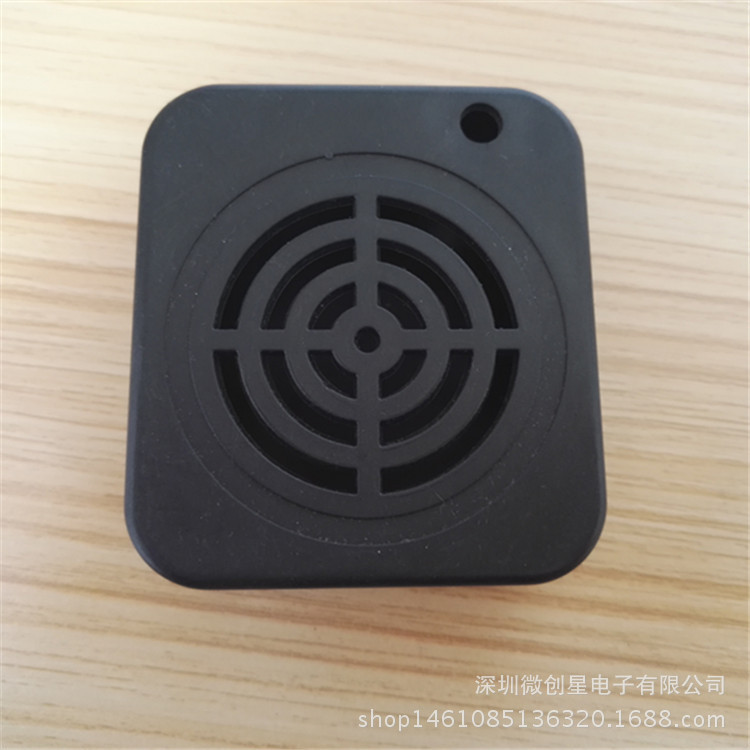 厂家供应57mm内磁喇叭语音扬声器壳  玩具配件录音盒塑料外壳