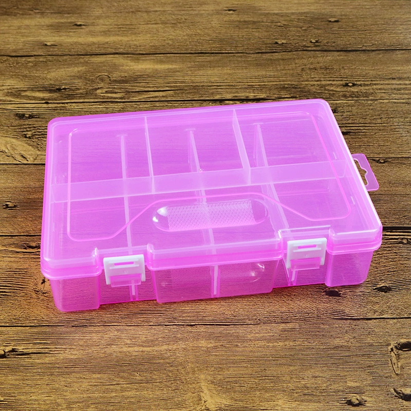 Detachable 8-Cell Storage Box with Interlocking Latches, 23x16x6 cm, 0.191 kg