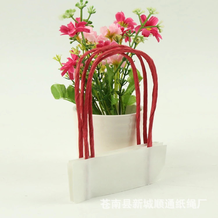 厂家批发批发礼盒包装绳子彩色纸绳服装袋手提纸绳礼品环保装饰绳