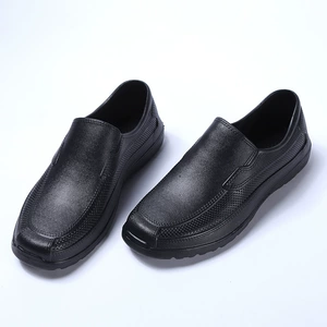 Оптовые сапоги для гигиены пищевых продуктов из ЭВА, маслостойкие, кислото-щелочестойкие, черно-белые дождевые сапоги, короткие дождевые сапоги, водонепроницаемые с низким верхом