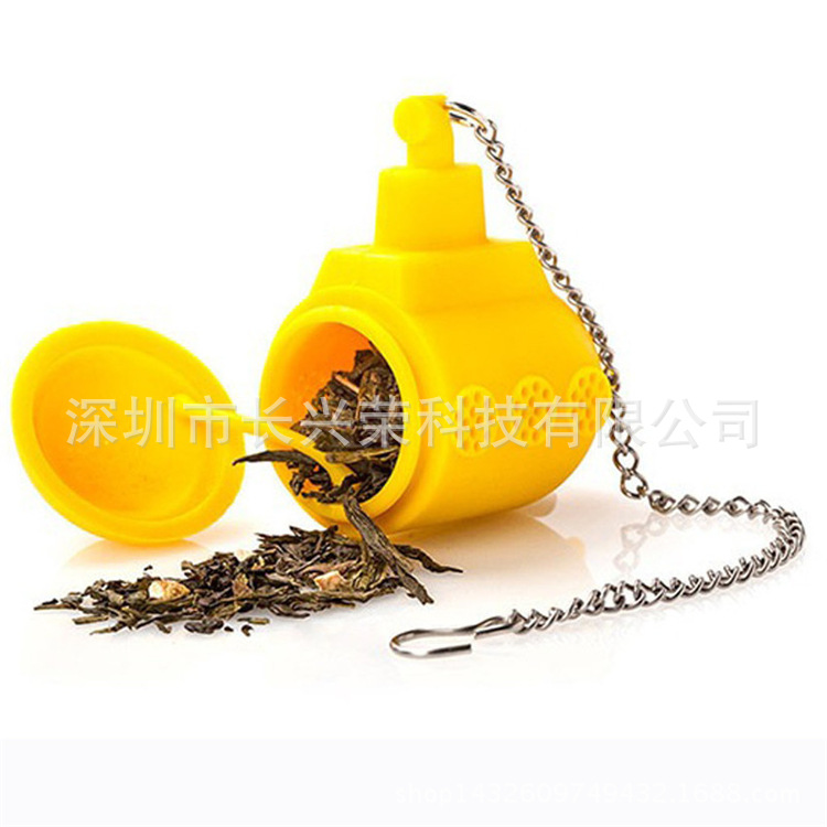 创意潜水艇硅胶泡茶器 硅胶潜水艇茶漏 茶包 硅胶制品模具