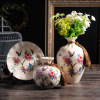 Factory supply Creative American Ceramic Press three -piece living room Household desktop vase European -style crafts decoration