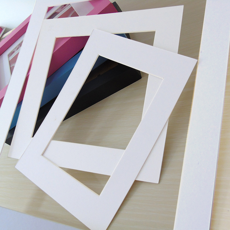 Custom photo frame Photo Wall matching cardboard photo frame special cardboard white framed picture frame lining
