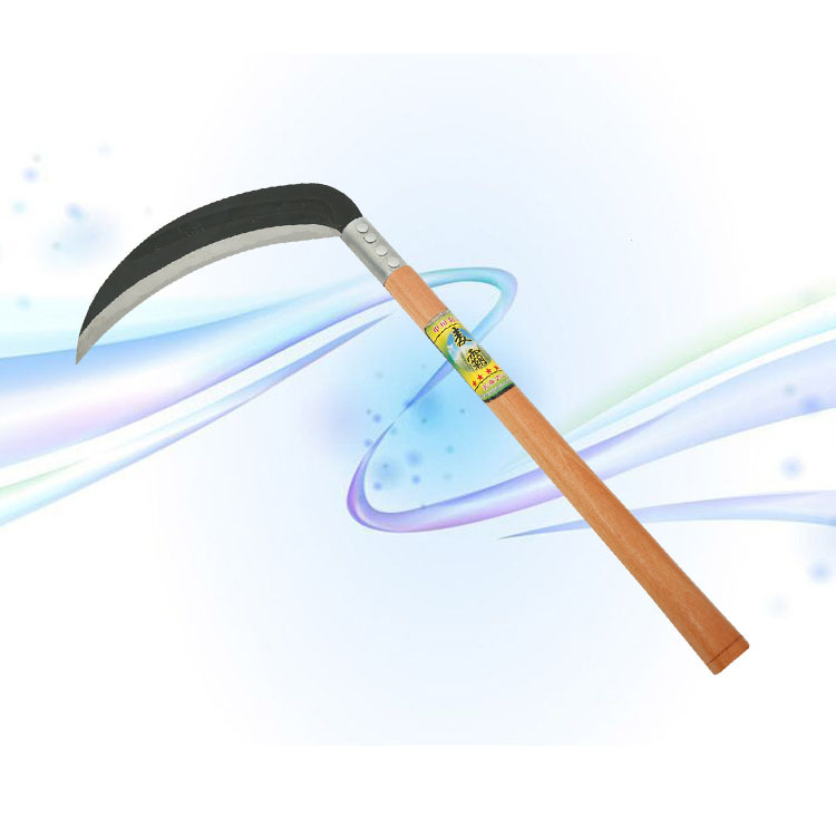 木柄230发黑镰刀砍柴刀割草刀折叠镰刀等农用刀具