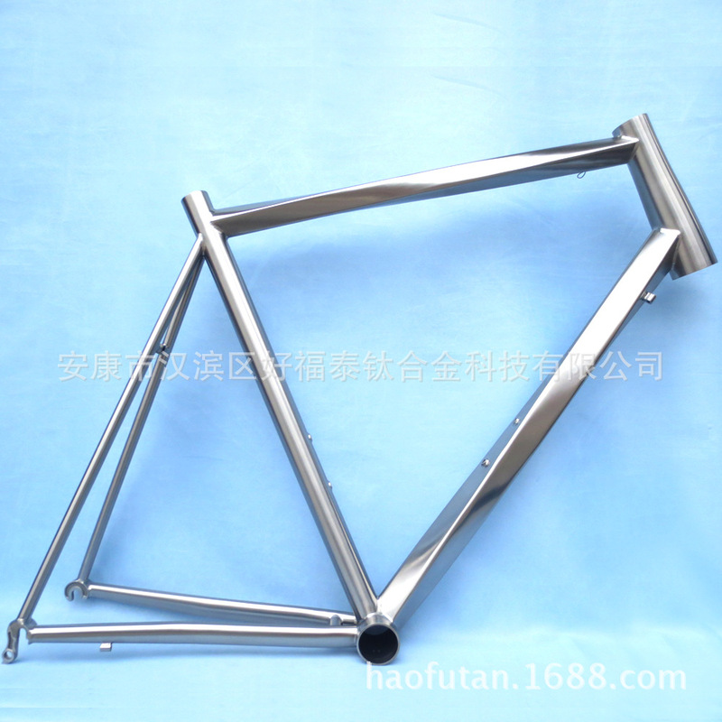 HFT Titanium alloy road frame inner routing flat brake Titanium Gavel frame