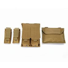 鼎泓 Molle战术地图袋 迷彩双联包 军迷M5双联电池袋 附件腰挂包