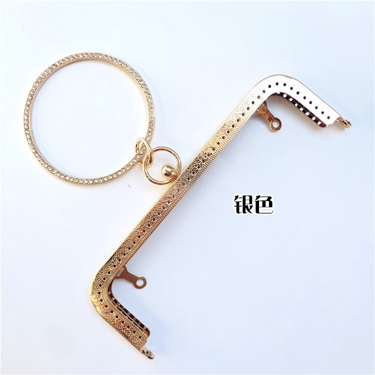 Promoción de precios especiales: 20cm brazalete de diamantes en relieve cuadrado con brazalete de oro, brazalete de mano